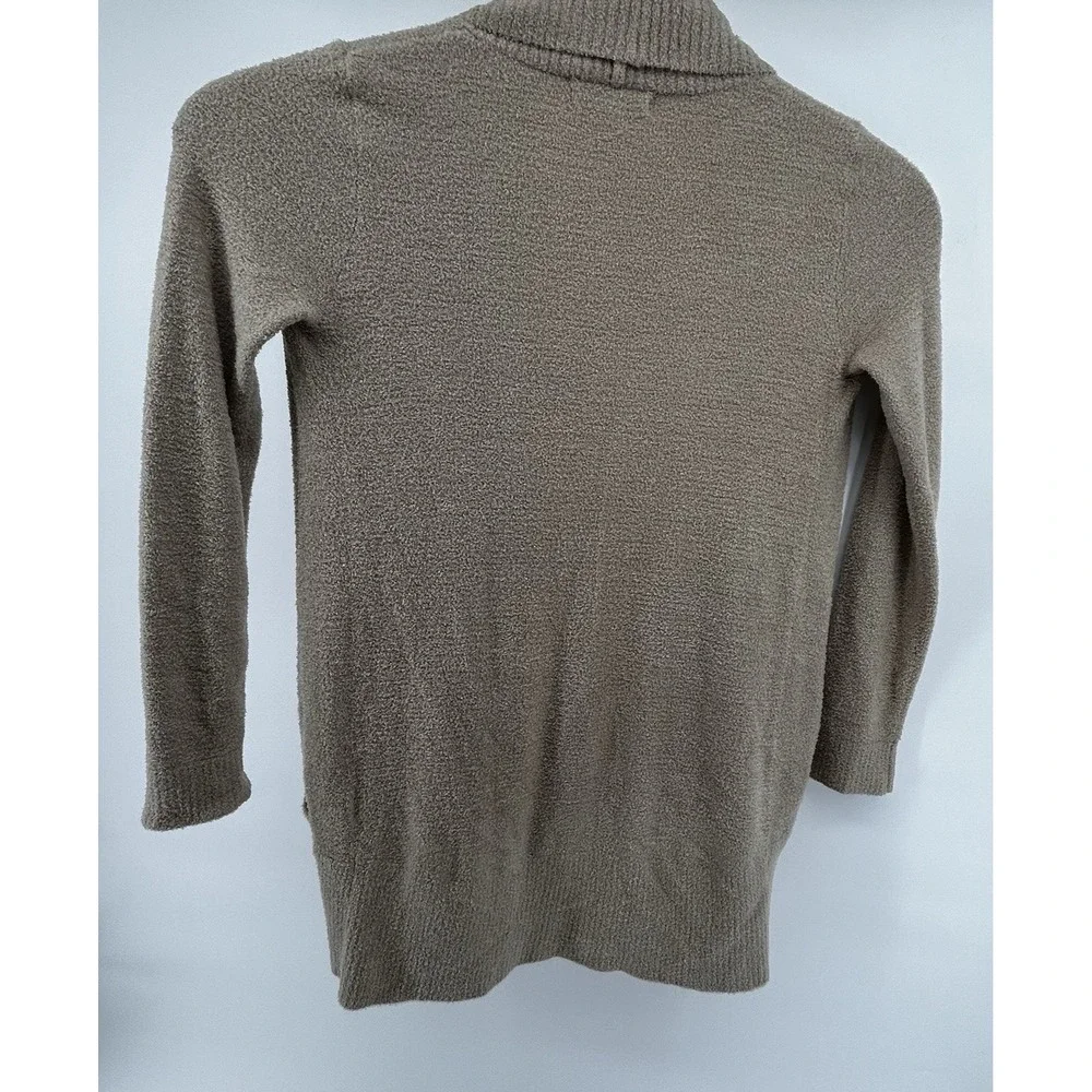 Bearfoot Dreams Long Sleeve‎ Cozy Chic Lite Circle Lounge Cardigan Taupe Small